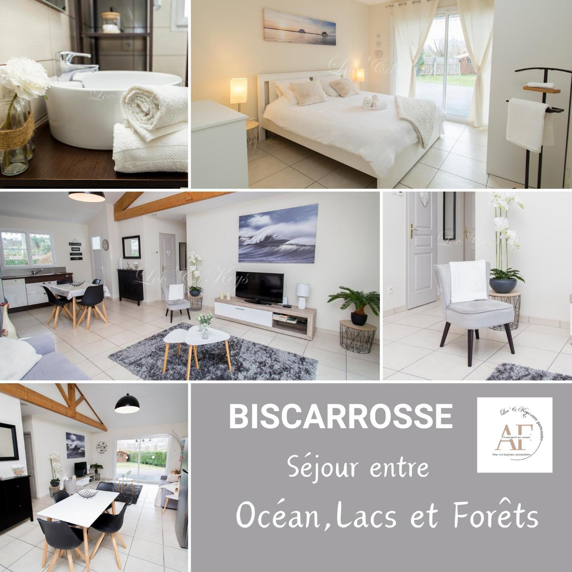 Ravissante Maison Cosy 4* Biscarrosse Proche Lac מראה חיצוני תמונה
