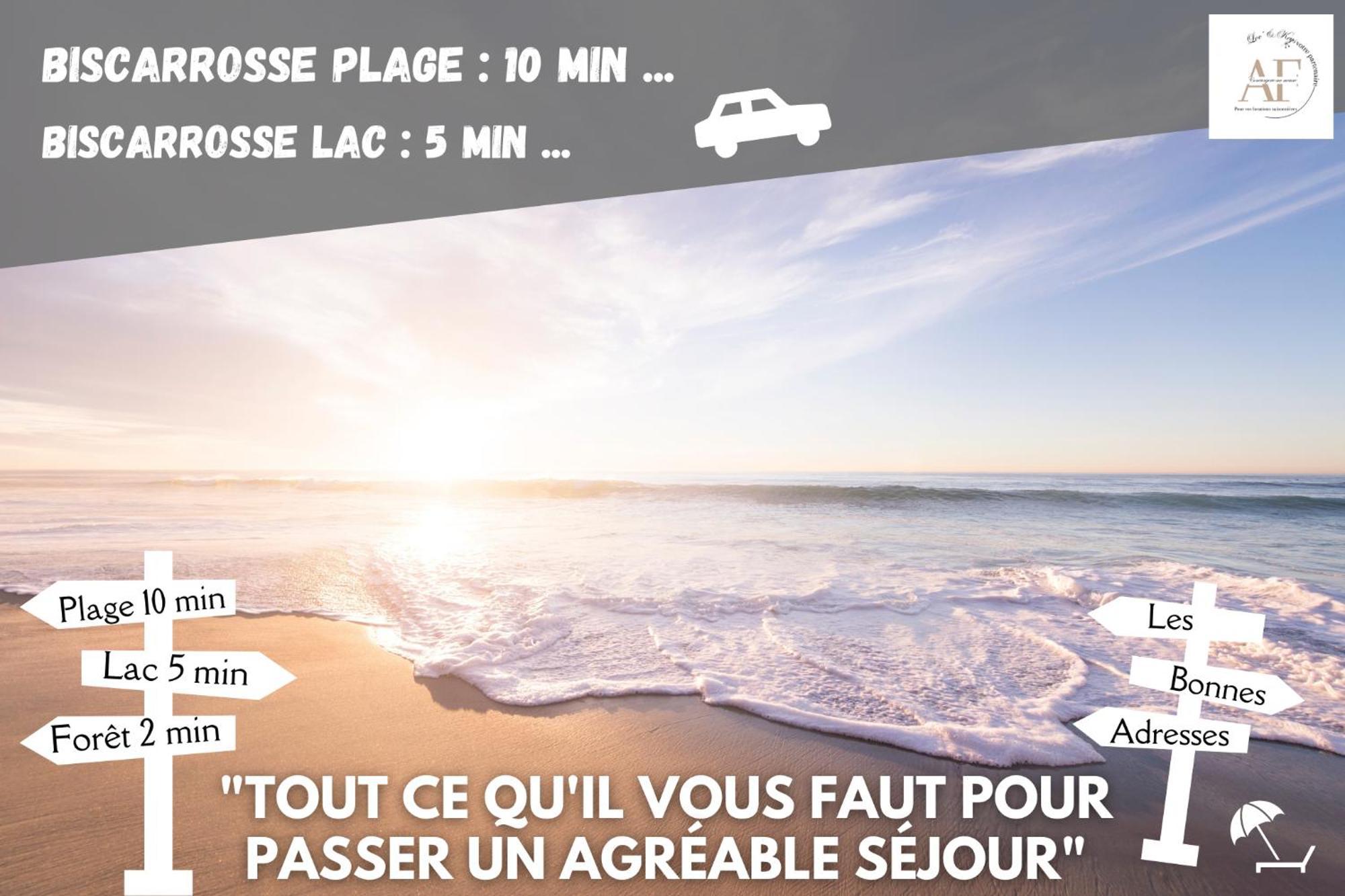 Ravissante Maison Cosy 4* Biscarrosse Proche Lac מראה חיצוני תמונה
