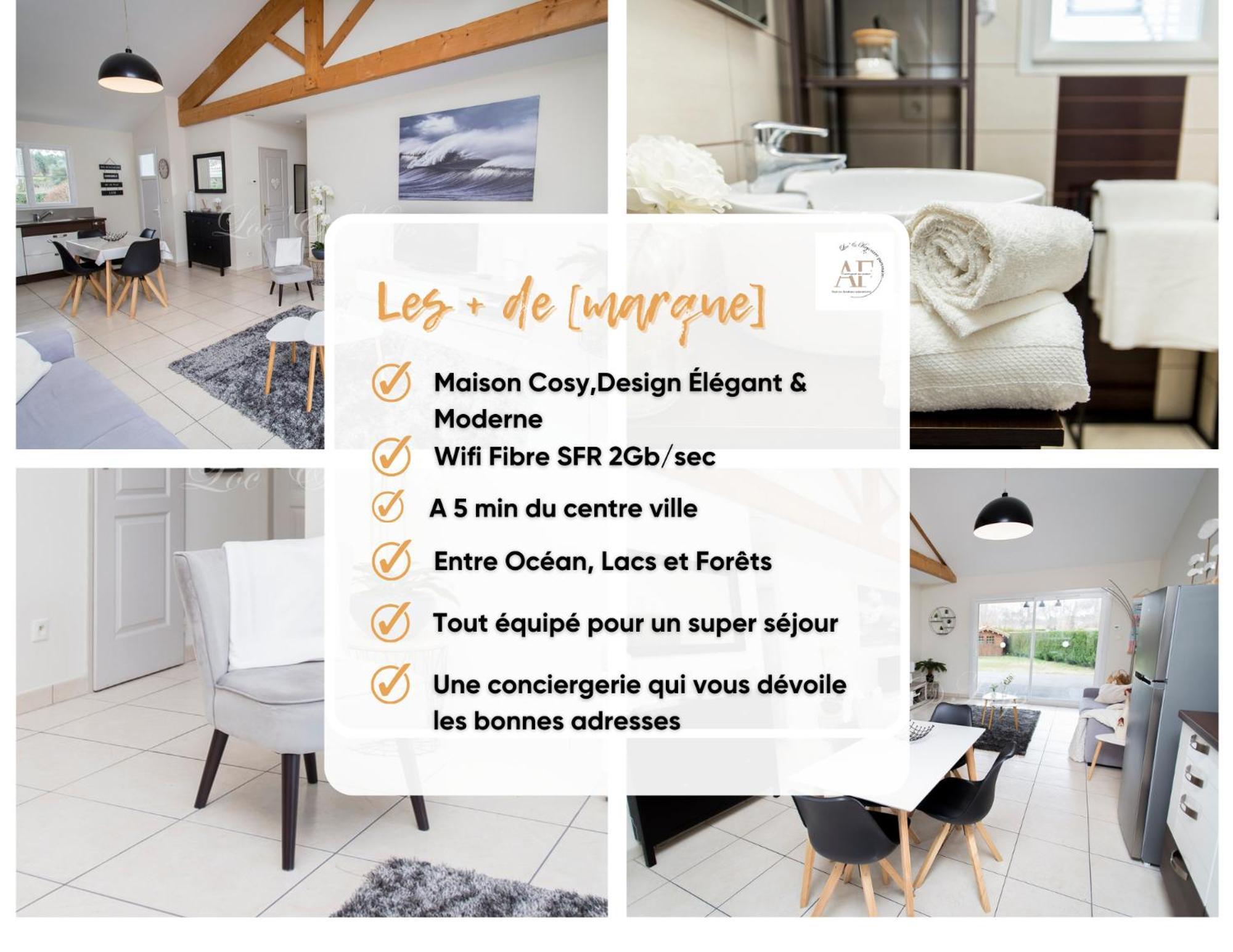 Ravissante Maison Cosy 4* Biscarrosse Proche Lac מראה חיצוני תמונה